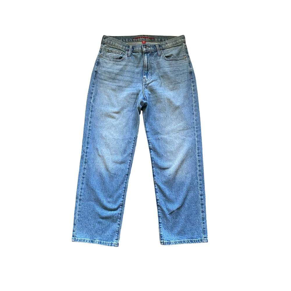 Lucky Brand 90s Loose High Rise Crop Jeans Light Wash Blue Denim Size 8/29